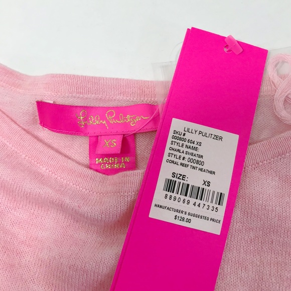 Lilly Pulitzer Charla Sweater in Coral Reef Tint - Picture 8 of 8